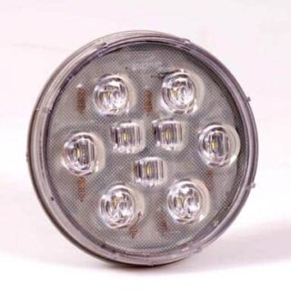 4″ Round White LED Backup